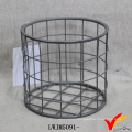 Green Paint Metal Iron Storage Handmade Wire Basket